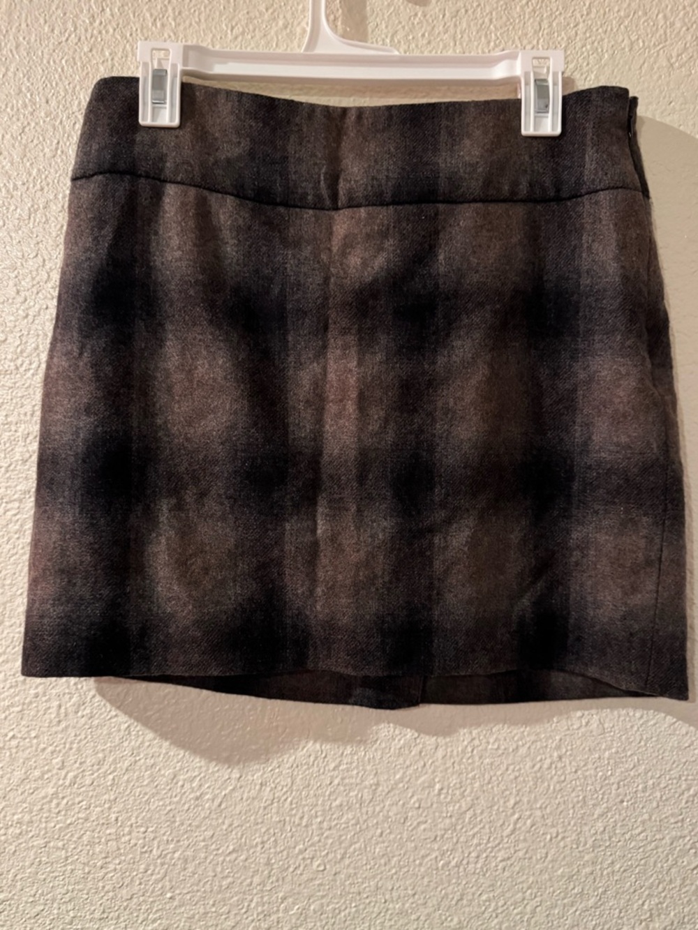 The Limited Brown and Black Plaid Mini Skirt